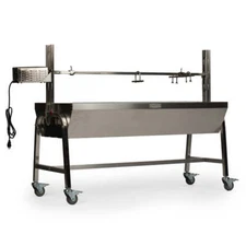 Ash & Ember 25W Stainless Steel BBQ Rotisserie Grill, 4 RPM Rotation Speed