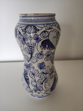 Albarello ceramica maiolica Monteluce Perugia Deruta da 23 cm.