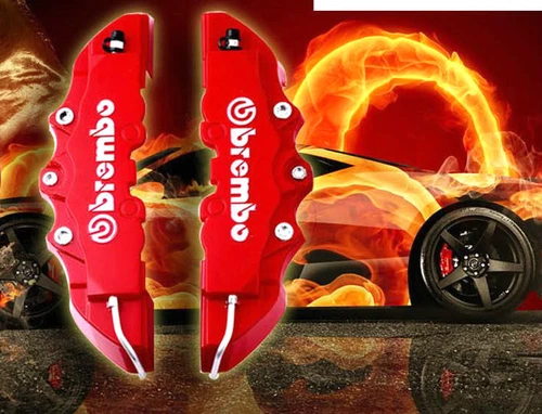 4 PINCES BREMBO BOUCHONS DE FREIN PINCES COUVERCLE Boîtiers d'embellissement Bembro Embro rouges - Image 2 sur 12