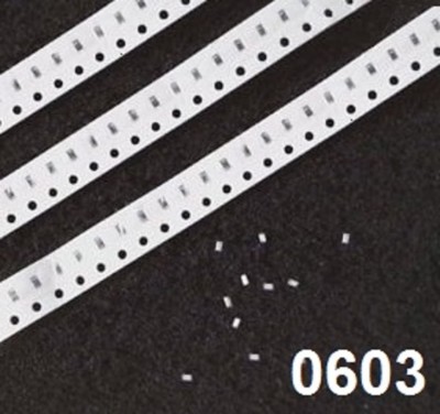 SMD Widerstand 0603 1% 0,1W Chip-Resistor RoHS verschiedene Werte und Menge