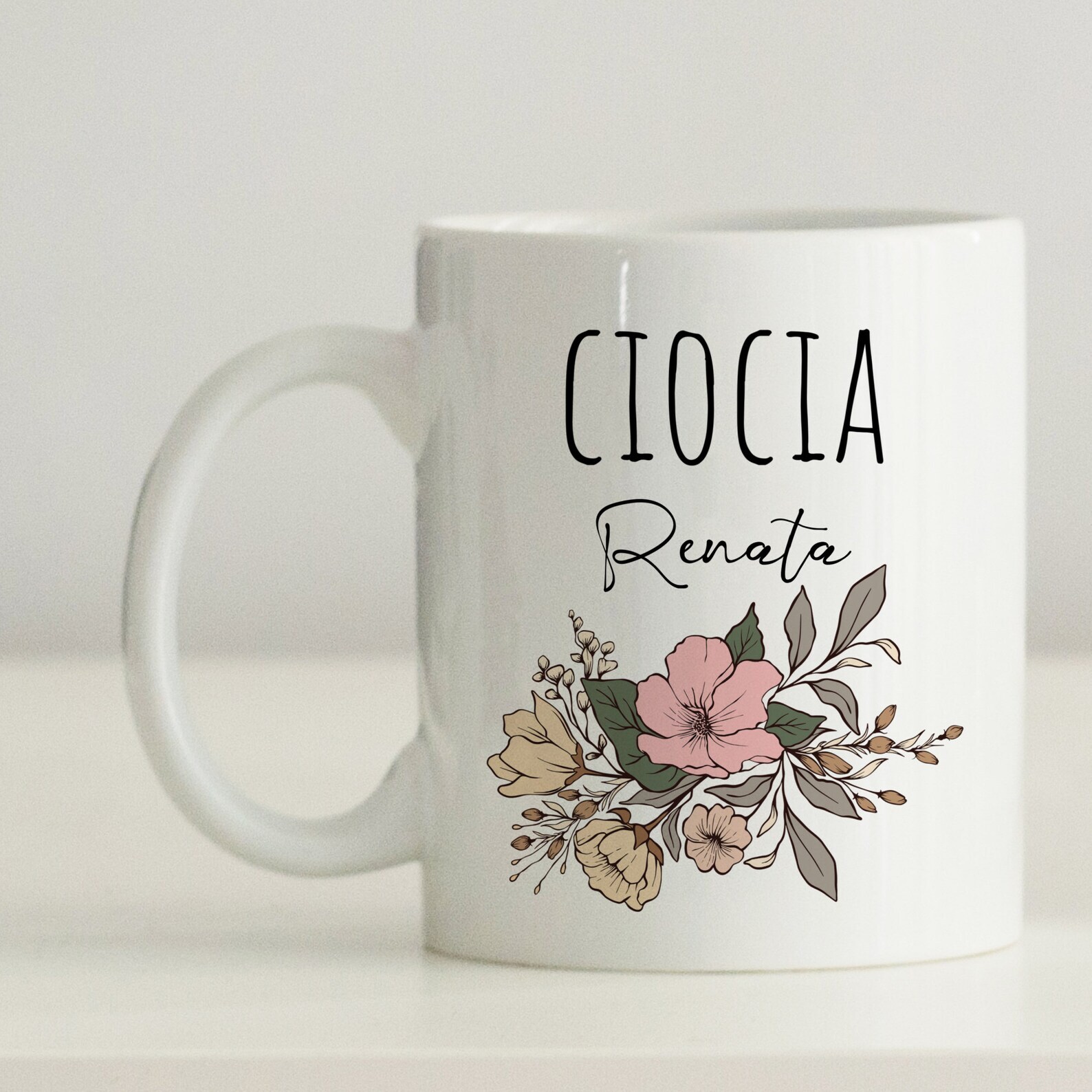 Taza Ciocia Personalizada Embarazo Revelar Ciocia Est. Cumpleaños tía polaca 2023 G