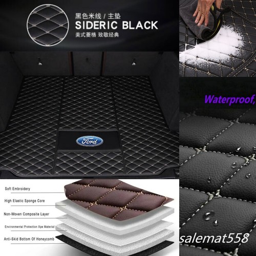 For Ford All Models 1999-2024 Waterproof Cargo Liner Carpets Car Trunk Mats - Foto 3 di 12