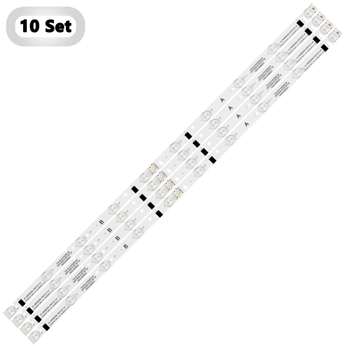 10set LED Backlight Strip For HL-00400A28-1001S ZDCX40D10-ZC14F-02