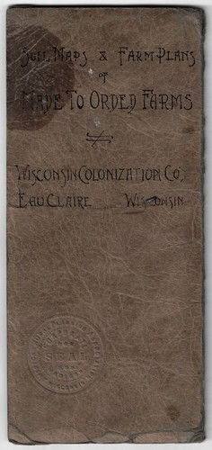 c. 1920 Farms Ojibwa Meadowbrook Wisconsin Colonization Society Maps Land Promo - Imagen 5 de 7