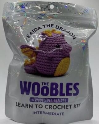 The Wobbles Kaida The Dragon Learn To Crochet Kit Intermediate ~ FAST SHIP ~ NEW