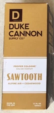 Sealed Duke Cannon Sawtooth Proper Cologne for Men, 1.7 fl oz