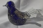  Blue Bird Art Glass Solid Paperweight Clear Sparkle — photo 7
