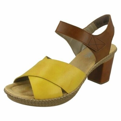 Ladies Rieker Stylish Heeled Sandals 665H1