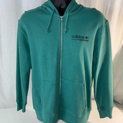 Adidas Built For Purpose Zip Up Hoodie Men's Size Small Green Track Top NEW