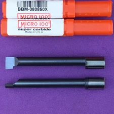 MICRO 100   BBM - 080850X  8mm Carbide Boring Bar; 8mm Shank  AlTiN🎯Machinist