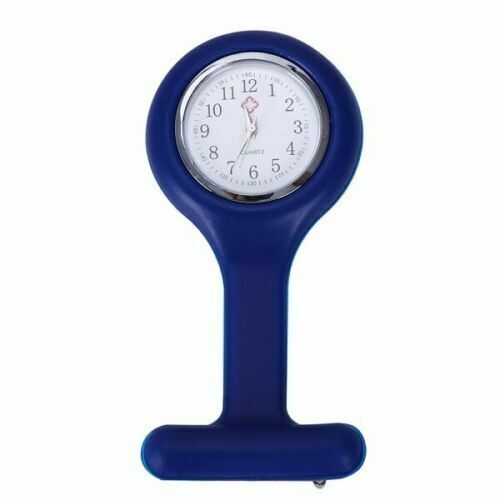 Silicon Nurse Watch Tunic Quartz Fob Pocket Brooch Washable + Battery Xmas Gifts - Picture 13 of 27