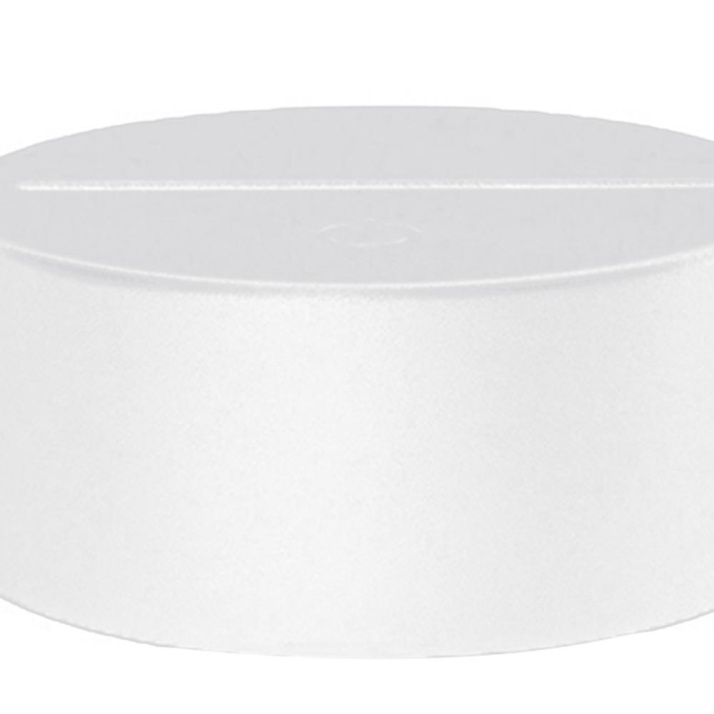 3D LED Light Base Round Acrylic Light Board Display Base (White 7