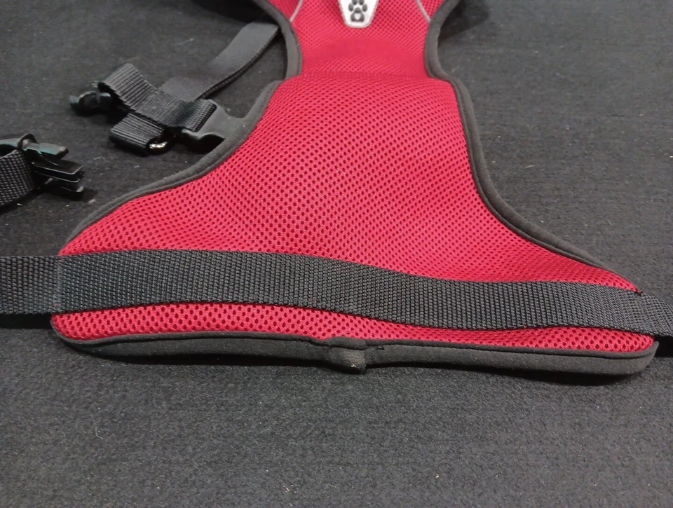 GRAN Equipo Canino Sin Tirar Arnés para Perros Med. ~ Hecho en Canadá ~ Negro/Rojo  Foto 2 de 4