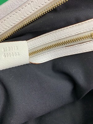 に AUTHENTIC GUCCI WHITE LEATHER HANDBAG GOLD CHAIN RED NAVY WEB