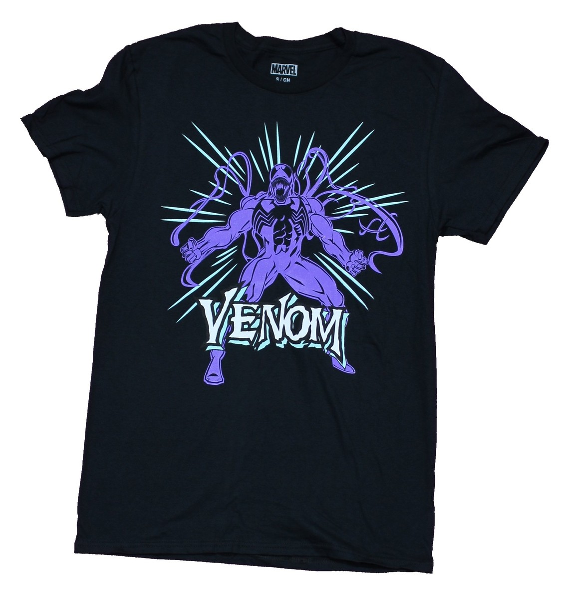 Venom Adult New T-Shirt - Purple Posed Venom Over Name | eBay