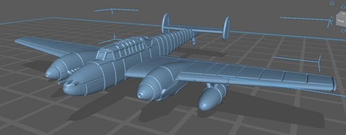 Messerschmitt - BF110D - German Air - 1:200 Scale - Great for Table Top War Game