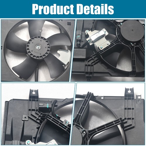For Nissan Versa 07-12 Radiator Condenser Engine Cooling Fan Assembly NI3115135 - Picture 6 of 10