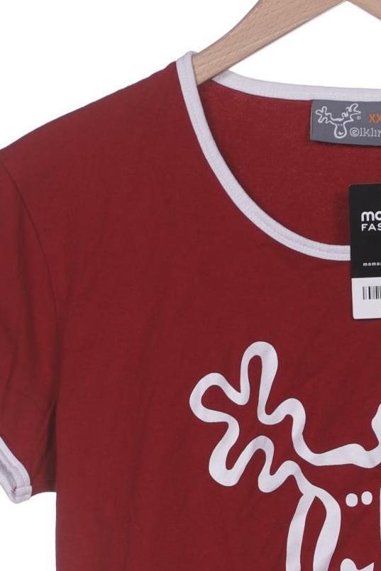 elkline TShirt Damen Shirt Kurzärmliges Oberteil Gr. XXL Baumwolle Rot