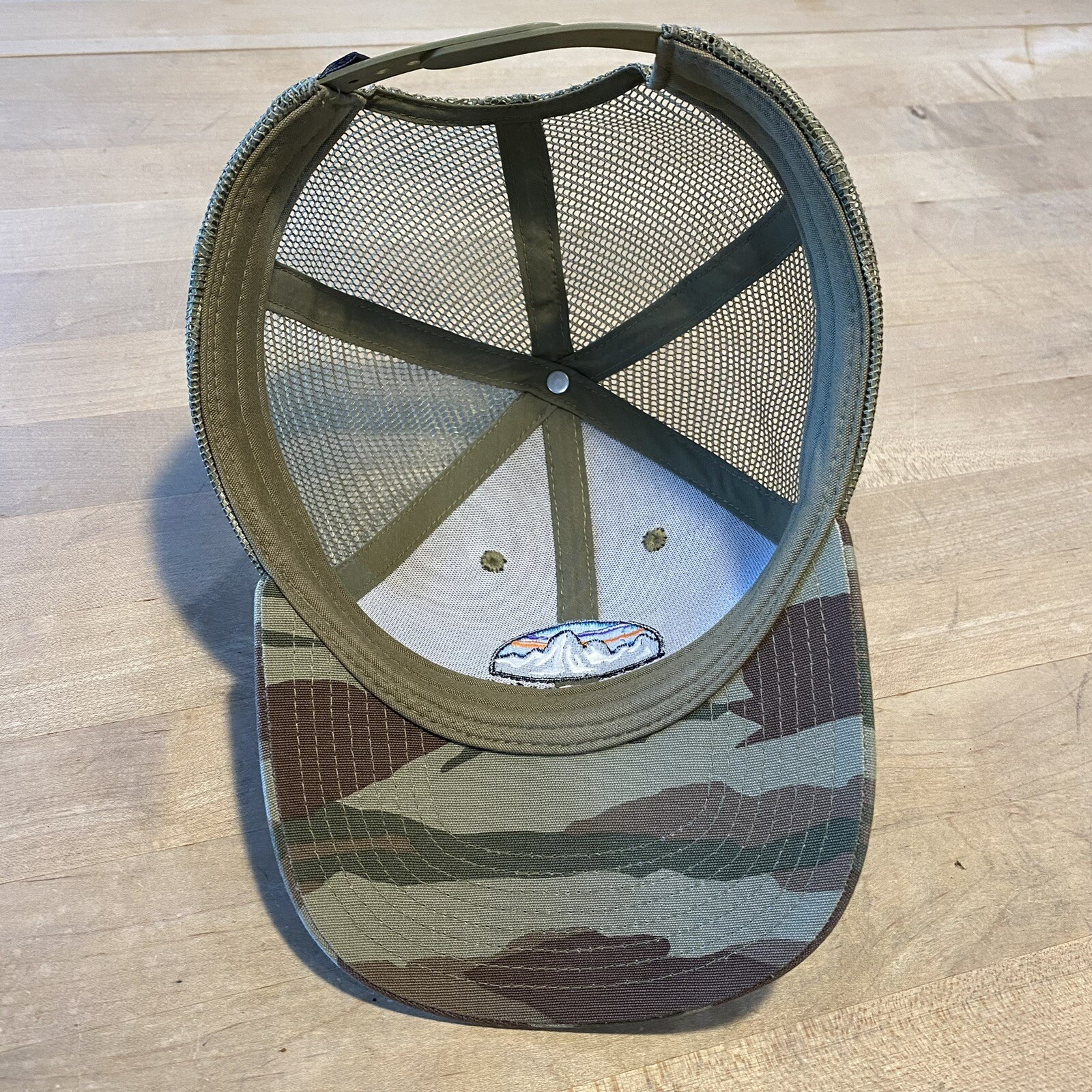 Patagonia Fitz Roy Scope Lopro Trucker Hat - Mint/Excellent - Bear Witness Camo