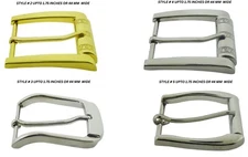 Pin Belt Buckles for Men's Belt 1.50 Inch Stainless Steel Single Prong Silver