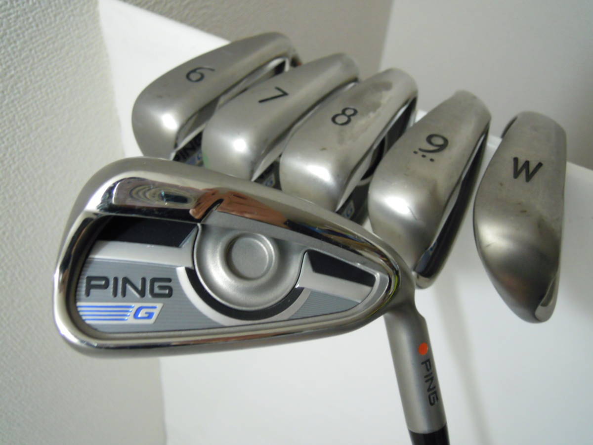 Golf Iron Set PING G Dot Colour Orange CFS J 50 (R) 6pcs 5-P JAPAN