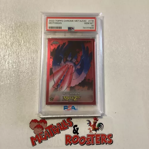 2022 Topps Chrome MetaZoo Mothman #116 PSA 10