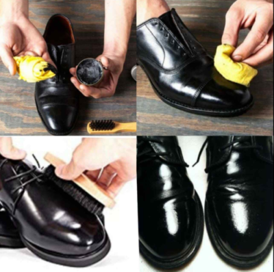 Kiwi Shoe Polish Boot Polish Wax Shine Black And Dark Tan Protects & Nourishes E - Foto 10