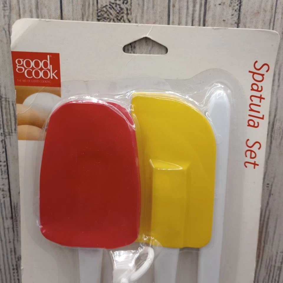 Vtg Good Cook Scraper Spatula Medium Small Mixed Sizes & Measuring Spoons Set - Image 4 of 4