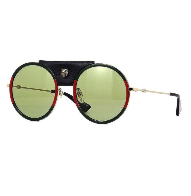 Gucci Gg0061s 017 Sunglasses Multicolor Frame Green Lenses 56mm 