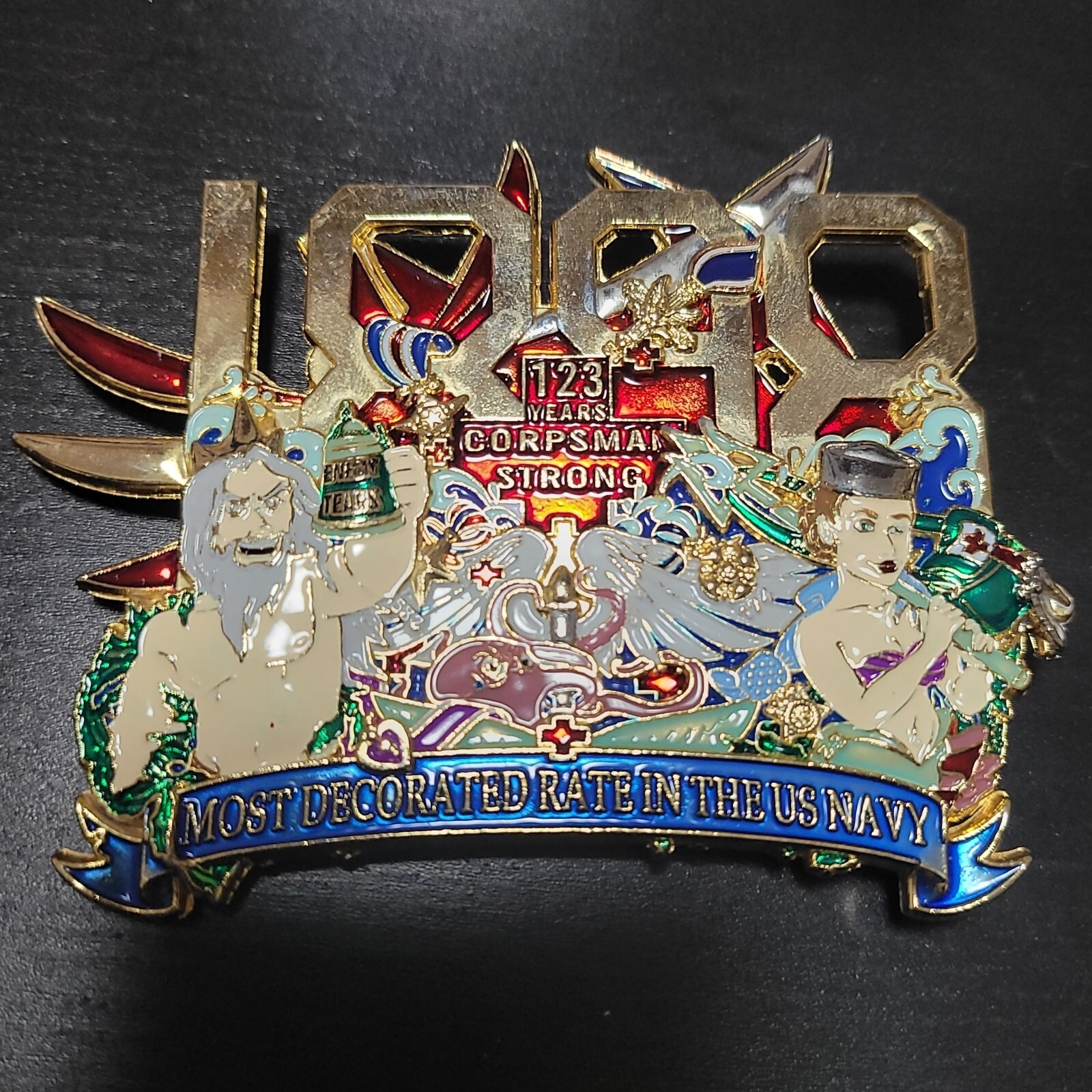 US Navy Chief Mess CPO Challenge Coin Rota Spain Corpsman | eBay