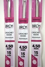 4.5mm BIRCH ALUMINIUM CROCHET HOOK