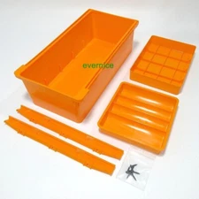 Industrial Sewing Machine Table Mounted Plastic Drawer Large Capacity 3-Layers