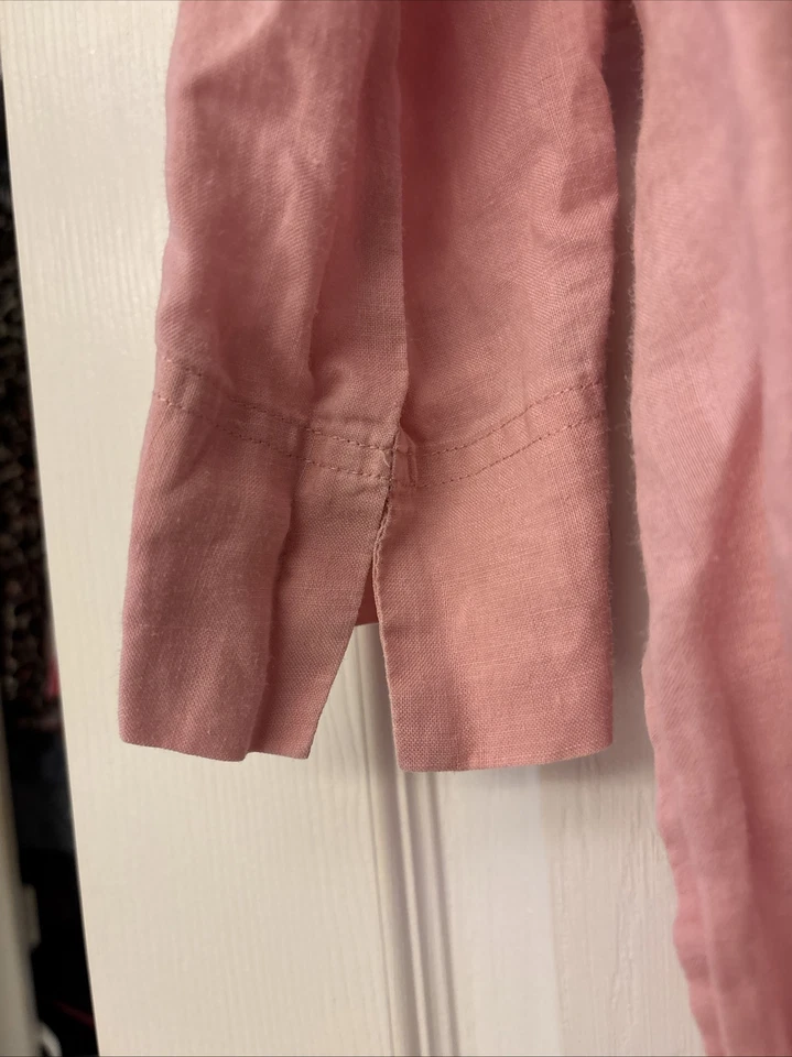 Top Linea By Louis Dell'Olio Rosa Lino Manga 3/4 Cuentas Talla Grande L. Informal Foto 2 de 4