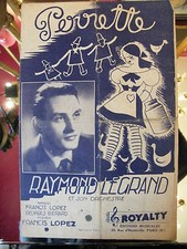 "Partition Perrette Raymond Legrand 1943 Music Sheet"