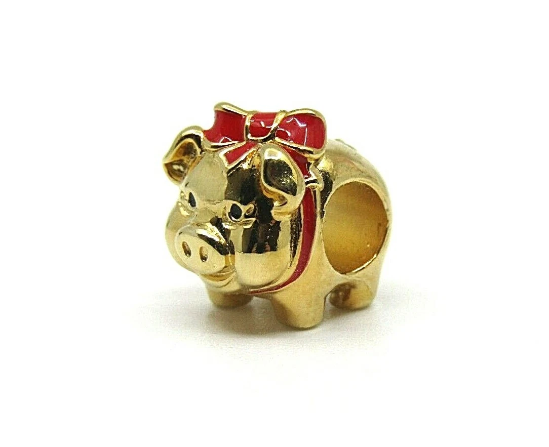 Pandora store gold pig