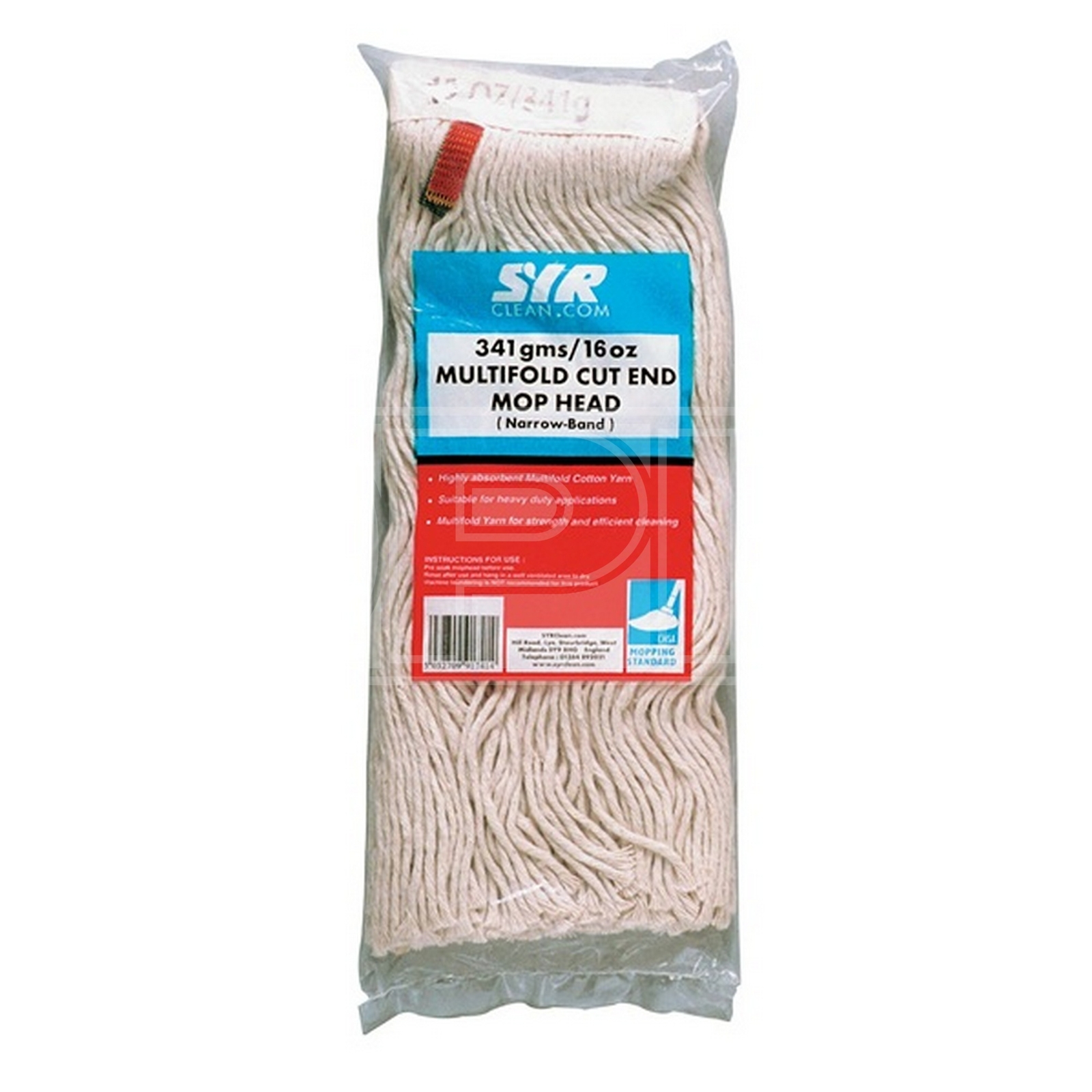 Kentucky Hygiene Mop Head - Multifold Cut End - Blue - 16oz - Cleenol 191290B