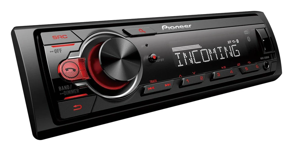 Pioneer MVH-330DAB Autoradio Bluetooth DAB Set für Volvo V70 2000-2004 schwarz - Bild 4 von 4