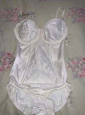 Vtg. Sophistique By Smoothie Size 36C White Bodysuit Style 1975 Shaper Girdle