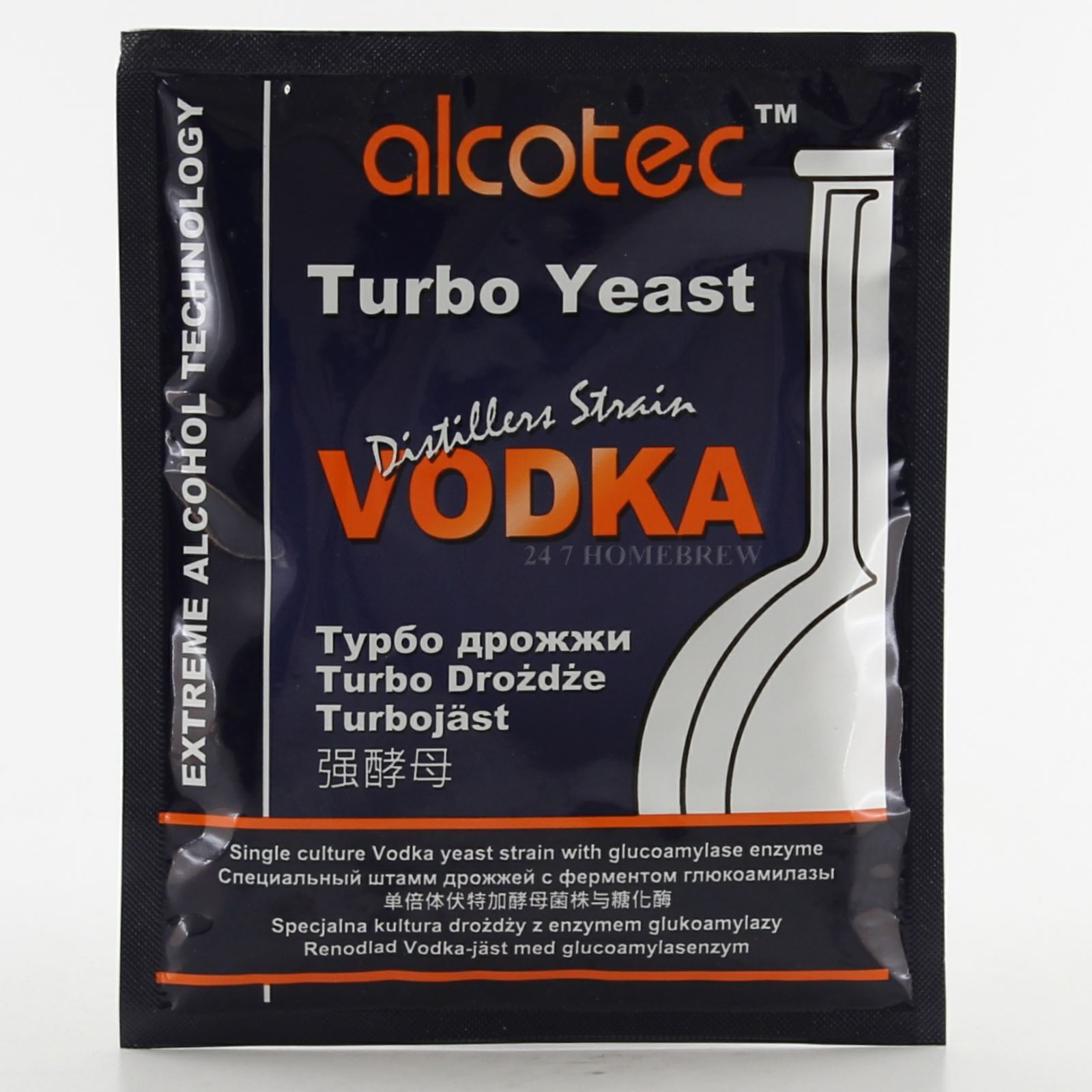 Alcotec Distiller’s Yeast Vodka with Glucoamylase Enzyme 73g 25L
