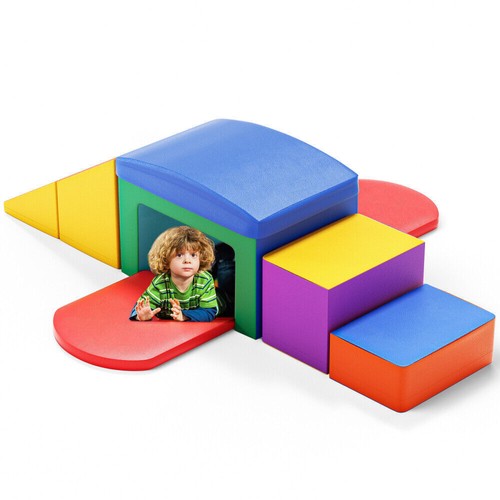 TTLIFE 6PCS Toddler Climb Crawl Activity Play Set Kids Soft Foam Building Blocks - Picture 2 of 48