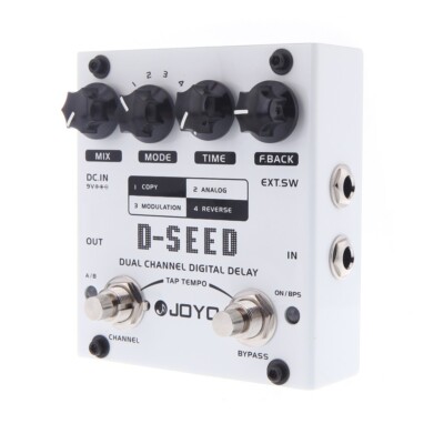 JOYO D-SEED Dual Mode Stereo Delay Guitar Effects Pedal FX Tap Tempo 4-Mode