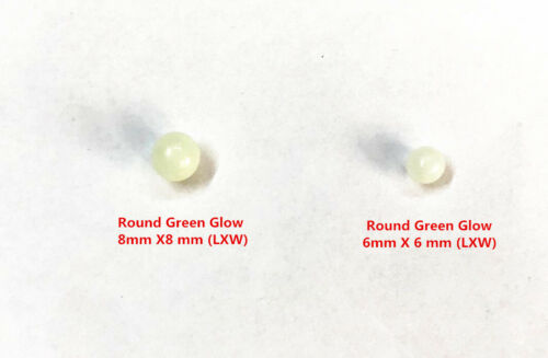 50 Pcs Hard Plastic Round / Oval (Select) Shaped Lure Luminous Fishing Beads - Picture 17 of 22