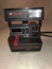 Polaroid SUPERCOLOR 645 - Macchina Fotografica Istantanea Vintage con flash nera