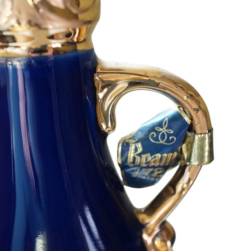 Vintage Jim Beam 1966 James Beam Blue And Gold Decanter empty Rare - Picture 4 of 14
