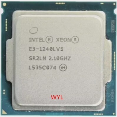 Intel Xeon E3-1240L V5 2.1GHz SR2CW 25W 4-Core 8M LGA 1151 CPU Processor