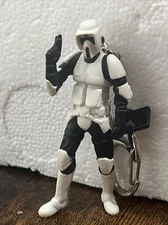 2009 LFL Basic Fun Star Wars SCOUT TROOPER Keychain Collectible