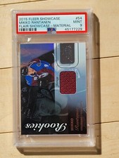 2015-16 Fleer Showcase Mikko Rantanen Rookie Flair Showcase Materials PSA 9 Mint
