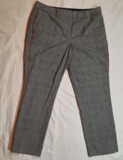 Tommy Hilfiger Dress Pants Women's Sz 10 Gray Glen Check Polyester Blend