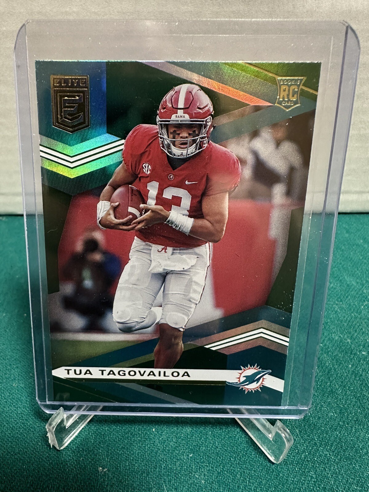2020 Panini Donruss Elite Rookies Green Tua Tagovailoa #101 RC