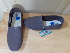 TOMS Belmont Color Ash Canvas Slip On Shoes Size 6.5 NEW WITH TAGS